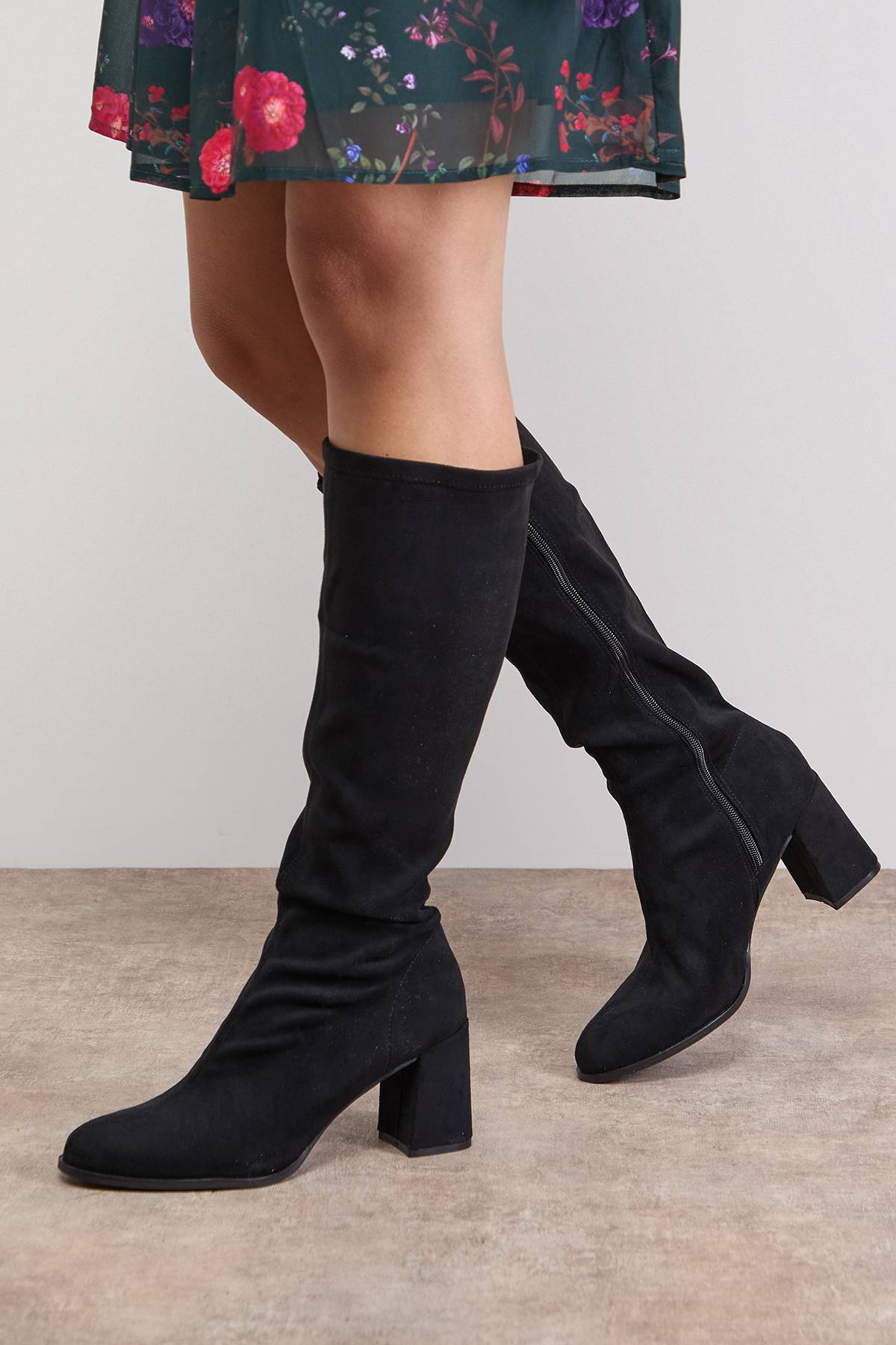 Oasis Bottes Chaussettes Hautes Rylee en synthétique à Talon Bloc