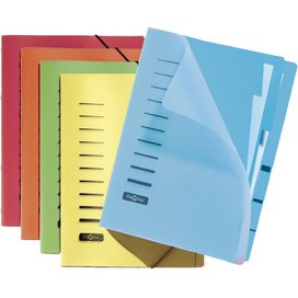 Trieur, A4, PP, 6 compartiments, assorti