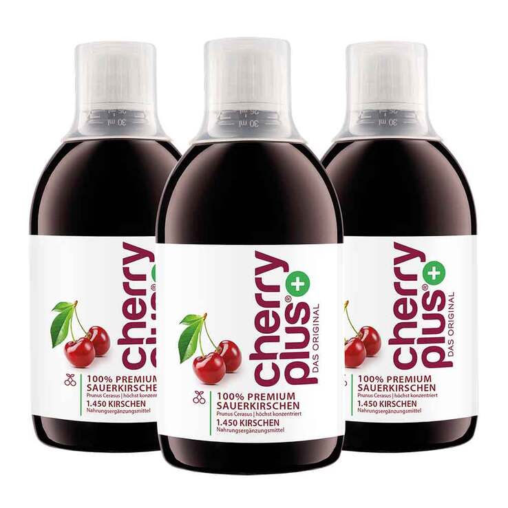 Cherryplus Das Original Montmorency Sauerk.-Konzentrat , 3X500 ml