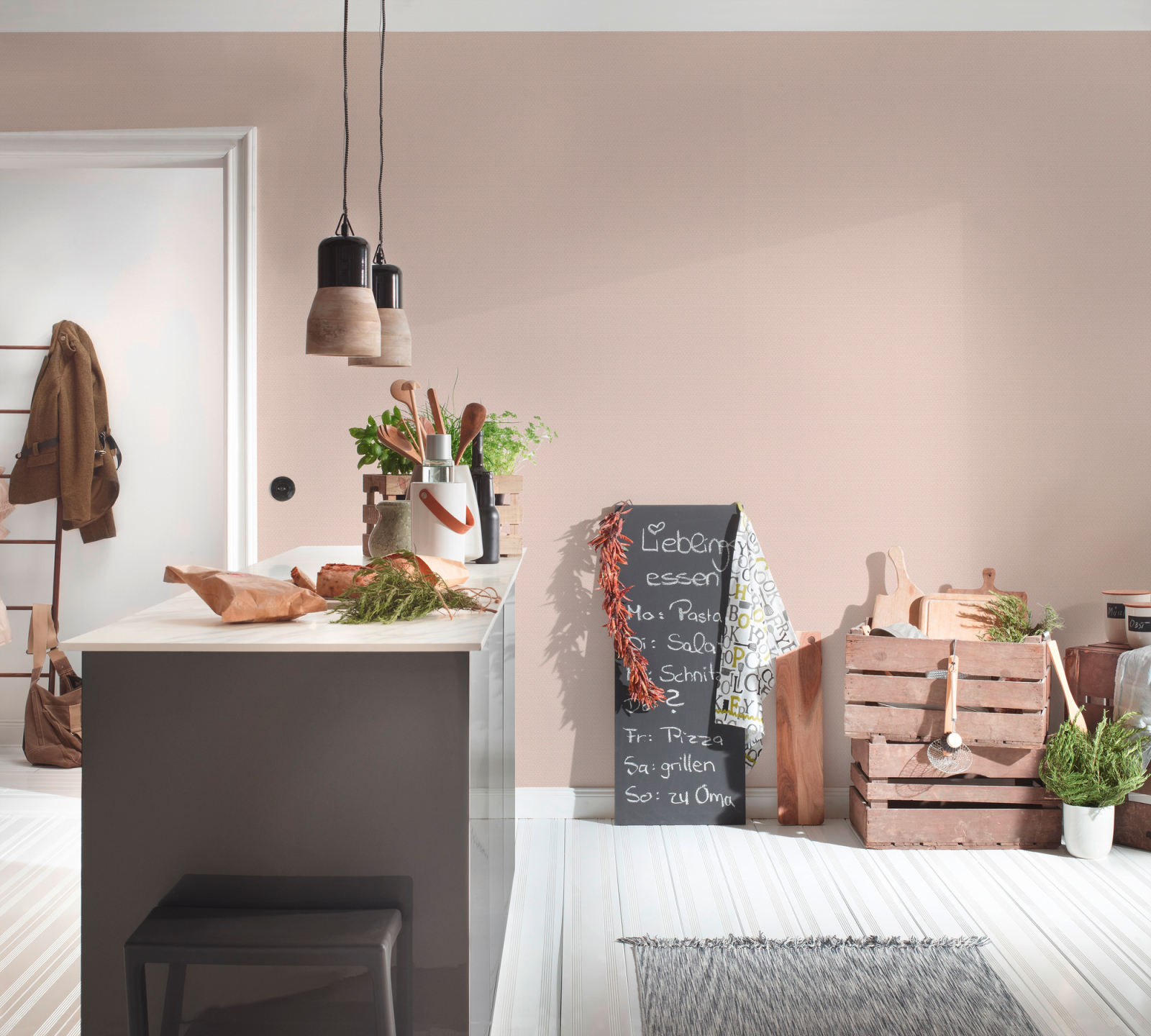 Vliestapete TRENDWALL - rosa - 10 Meter