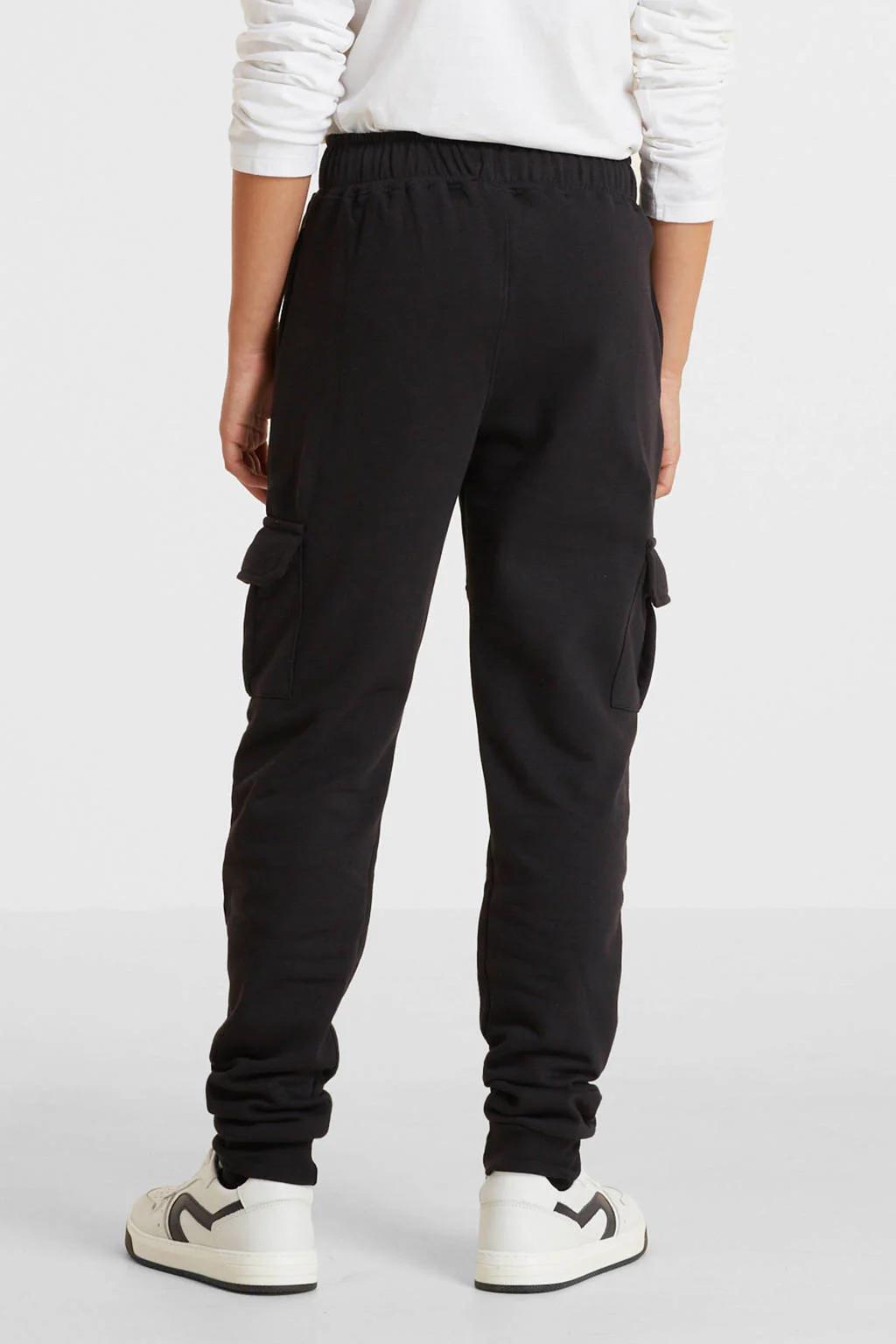 anytime cargo joggingbroek zwart
