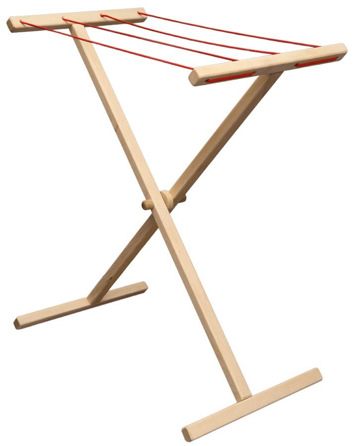 Wäscheständer aus Holz (H=57) braun