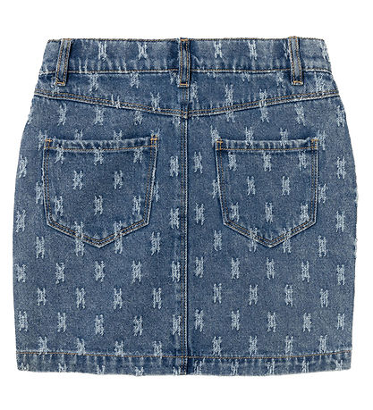 Name It Nederdel - NkfBente - Dark Blue Denim m. M?nster
