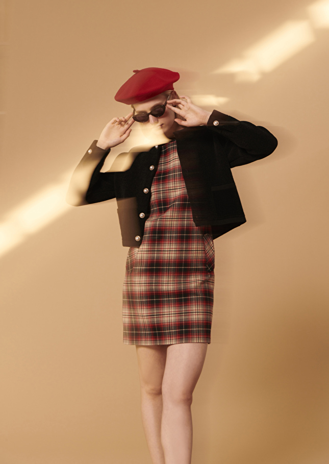 Robe Robinerouge en tartan