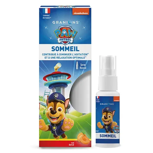 Spray para dormir infantil Granions Patrulha Canina - Verbena, Camomila, Papoula - 20ml