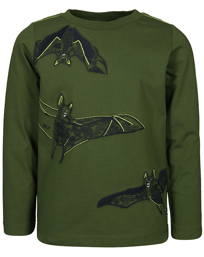 Langarmshirt JACK – BATS in grün