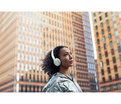 Philips Audio - On-ear Wireless Headphones - White