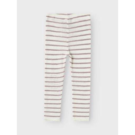Name It Wang Wool Needle Leggings, Snow White Purple Dove, 98 cm