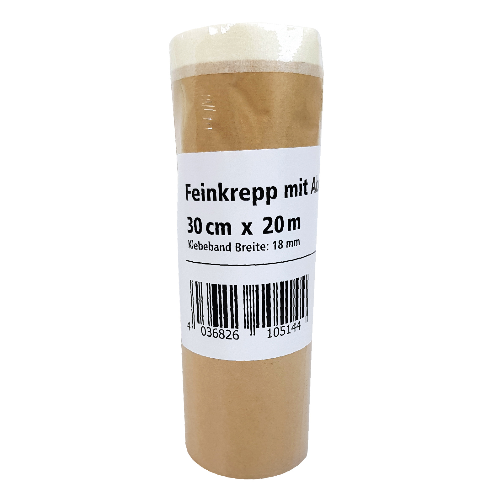 Feinkrepp mit Abdeckpapier - 20 Meter