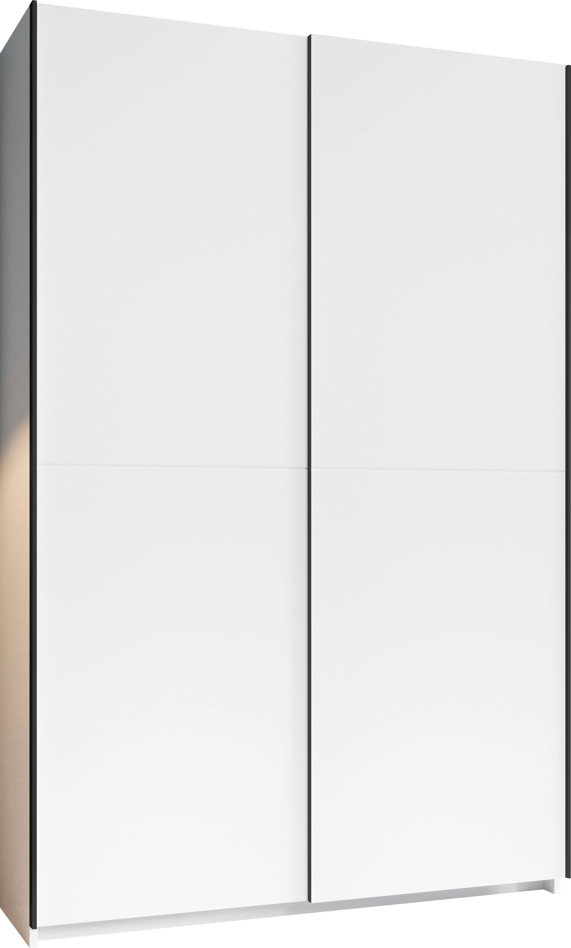 Schlafkontor Schwebetürenschrank »Heimo/Fast Schrank Kleiderschrank Garderobe« geringe Tiefe, ausziehbarer Kleiderstange, Garderobenschrank, 6 Böden