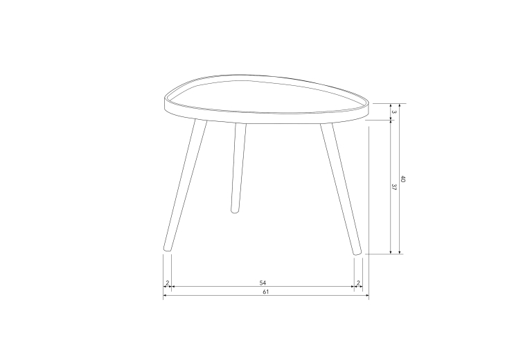 WOOOD Mae bijzettafel