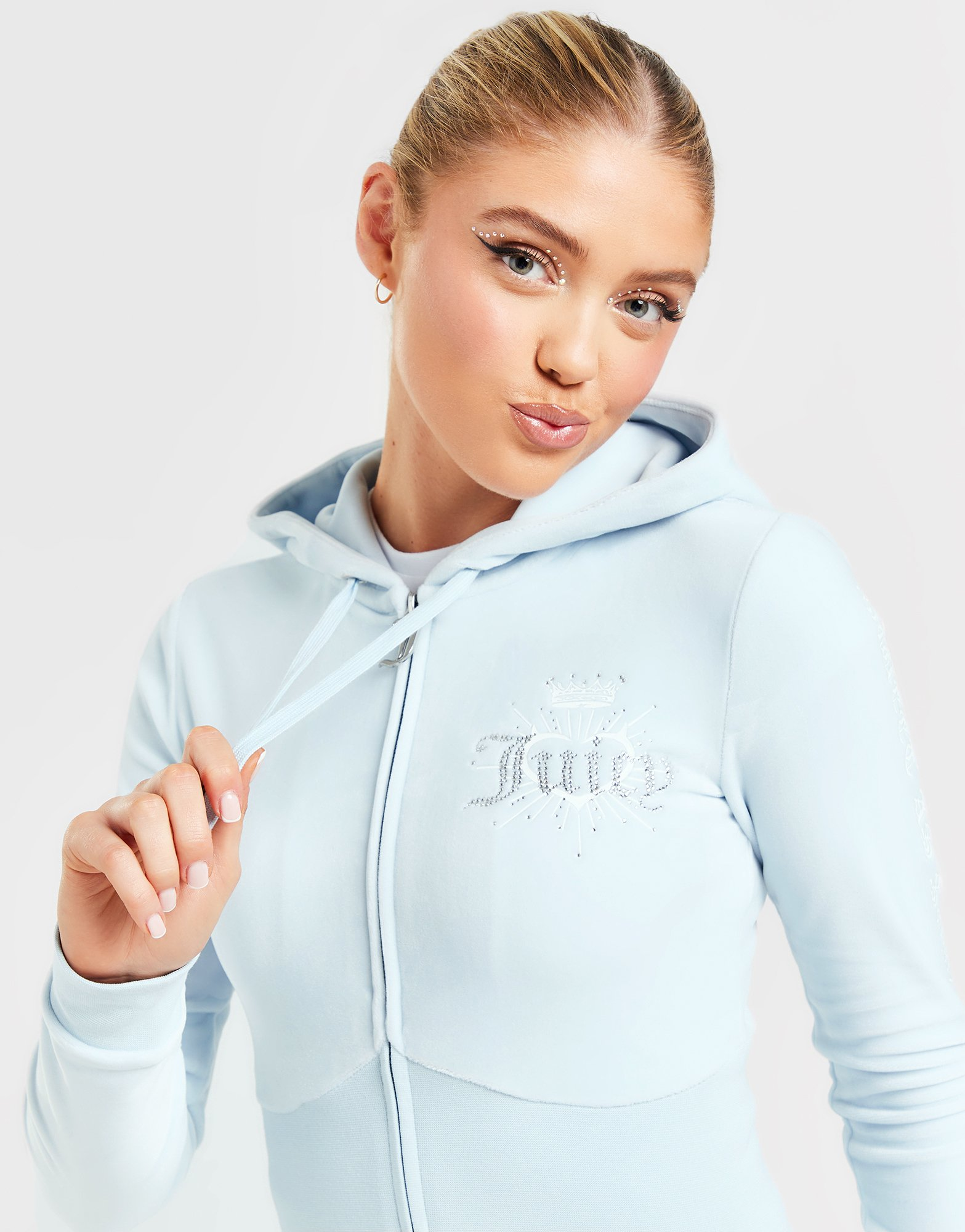 JUICY COUTURE Sweat à Capuche Diamante Velour Angel Femme