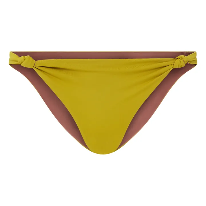 Alma Deia Bas de Maillot de bain bandeau noué Bicolore Réversible | Vert pistache
