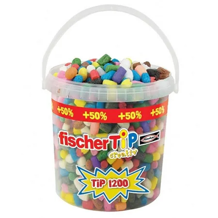 Fischertechnik fischerTiP creativ, 1200 TiPs +50 Prozent im Eimer