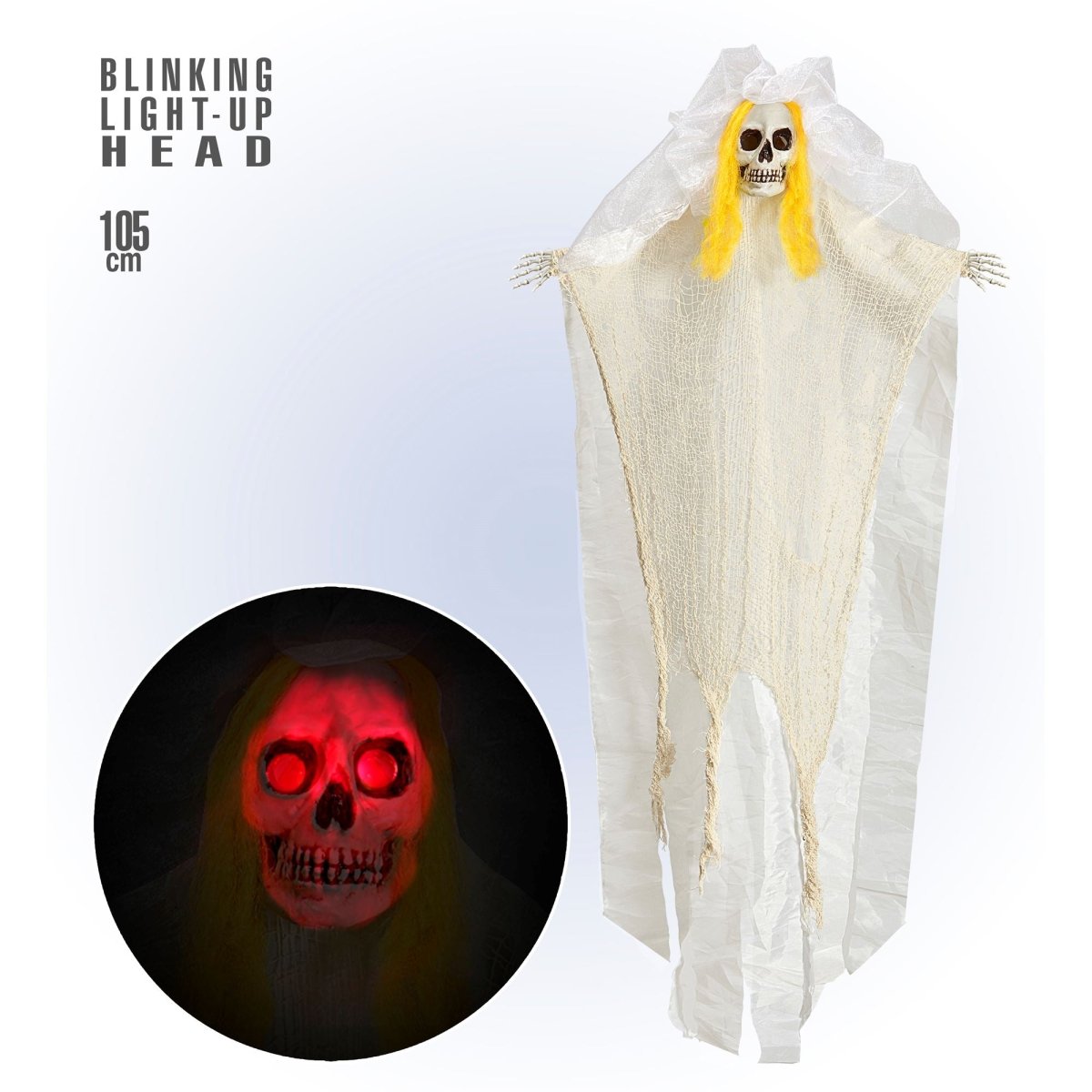 Halloween Pop Bruid Met Licht 1,05m