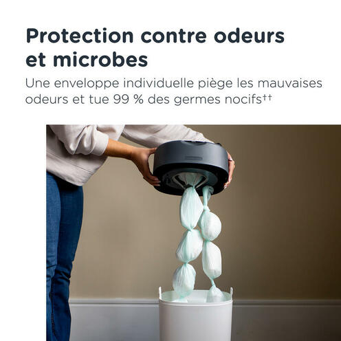 Poubelle à couches Twist & click - Bleu - TOMMEE TIPPEE