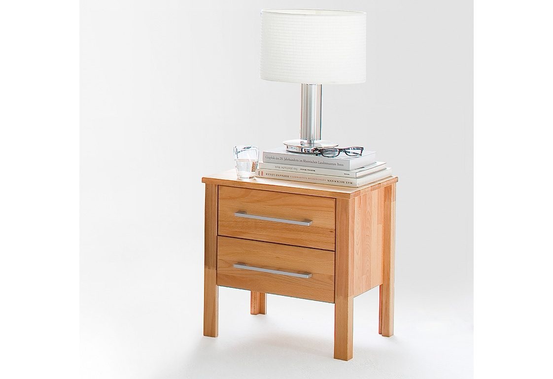 Home affaire Nachtkonsole »Modesty Nachtkonsole, überzeugt durch sein klares, schlichtes Design« Massivholz, Skandinavisches Design, Robust, stabil, FSC zertifiziert