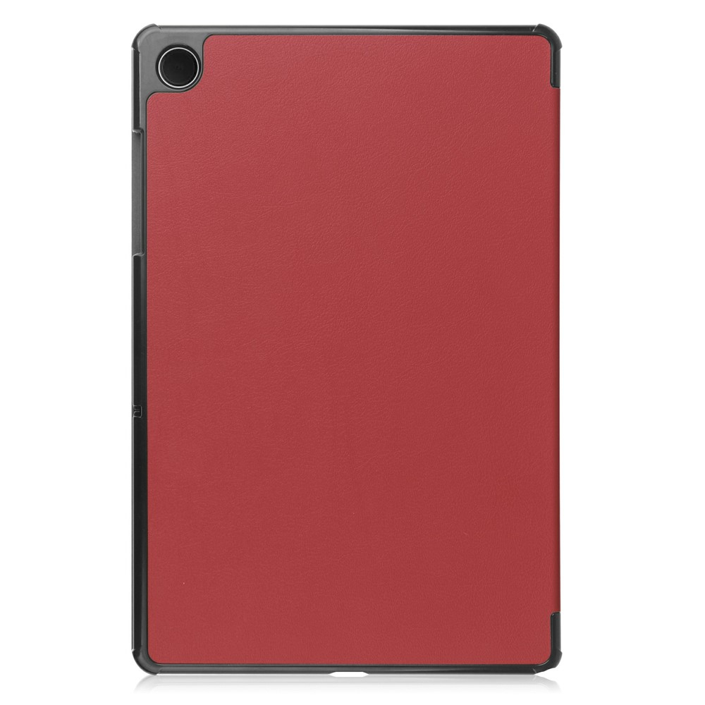 Samsung Galaxy Tab A11  Plus / A9  Plus Leder Tasche Flip Cover Hülle - Dunkelrot