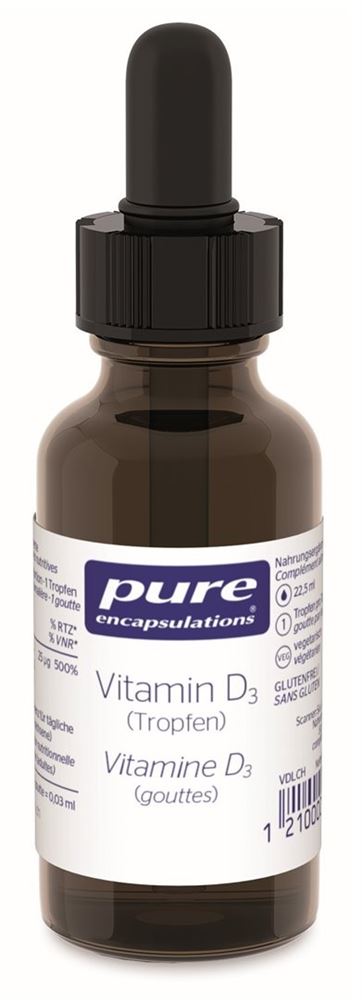 PURE Vitamin D3 Liquid<br>22.5 ml, Flasche, flüssig, Schweiz