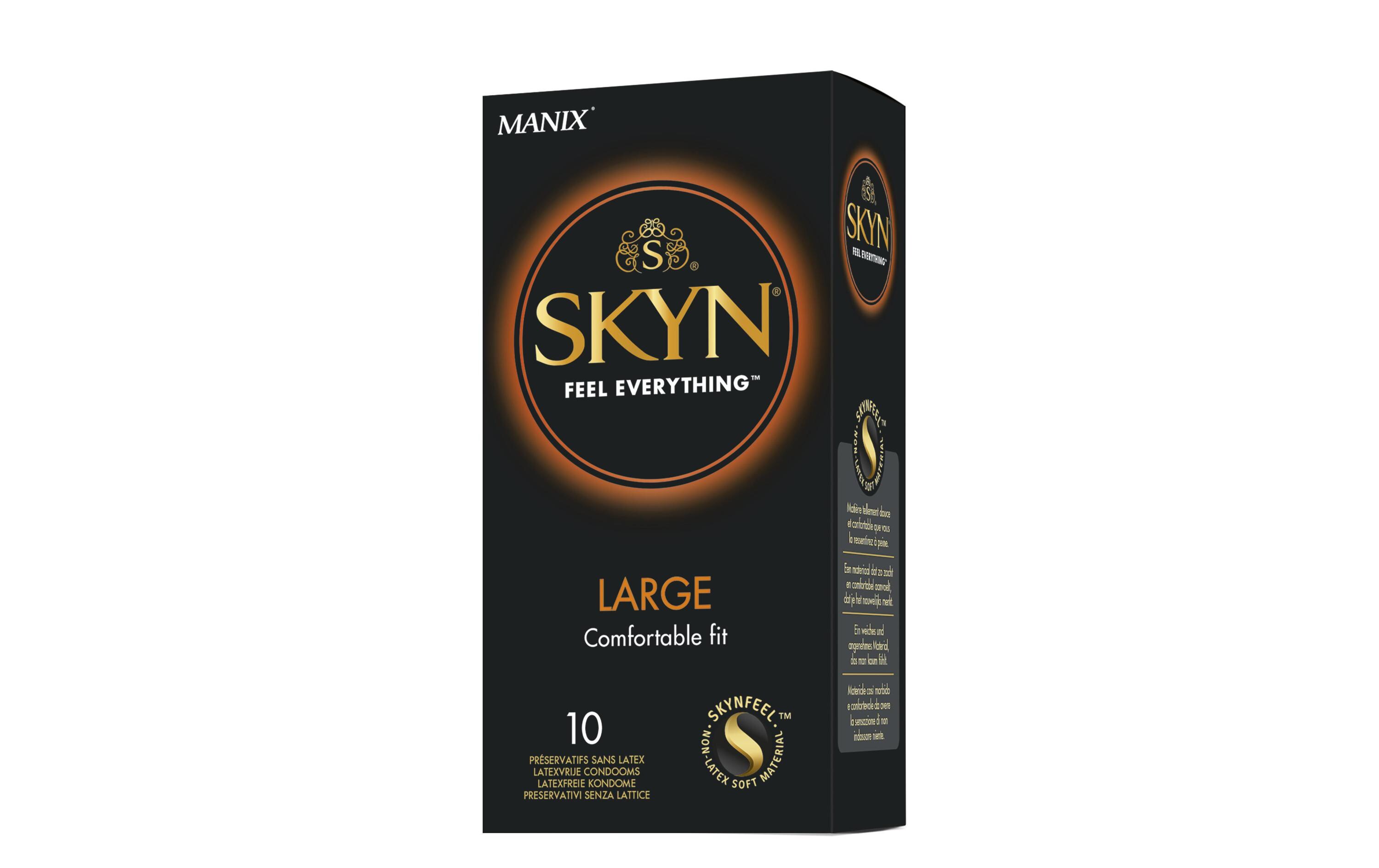Kondome Skyn Large latexfrei 10 StückLatexfreie Präservative
