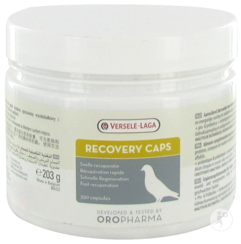 Oropharma Recovery Caps Récupération Rapide Pigeons 350 Capsules