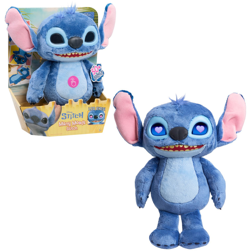 Køb Disney Stitch Movie Emotive Eye Feature Plys 27 Cm