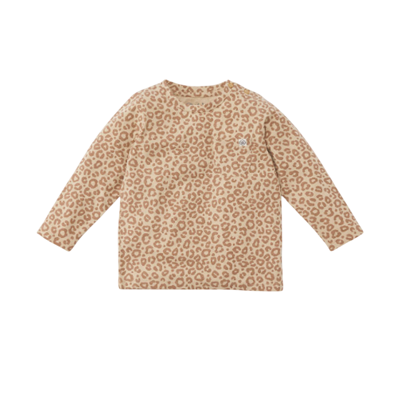 Baby Langarmshirt UVP 50  Leopard Brown
