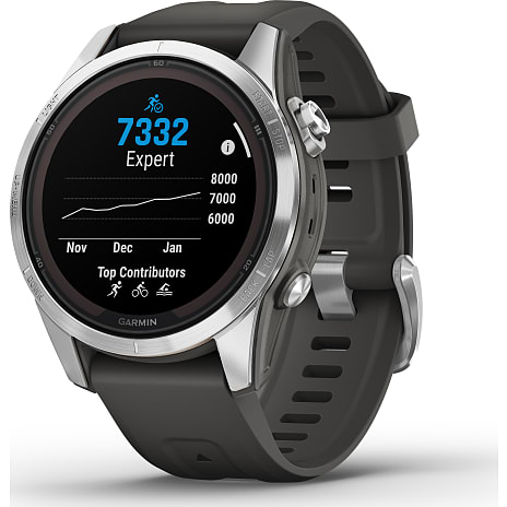 Garmin Fenix 7s Pro Solar 42 mm sportsur- grå