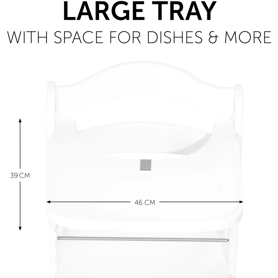 hauck Alpha Wooden Tray White