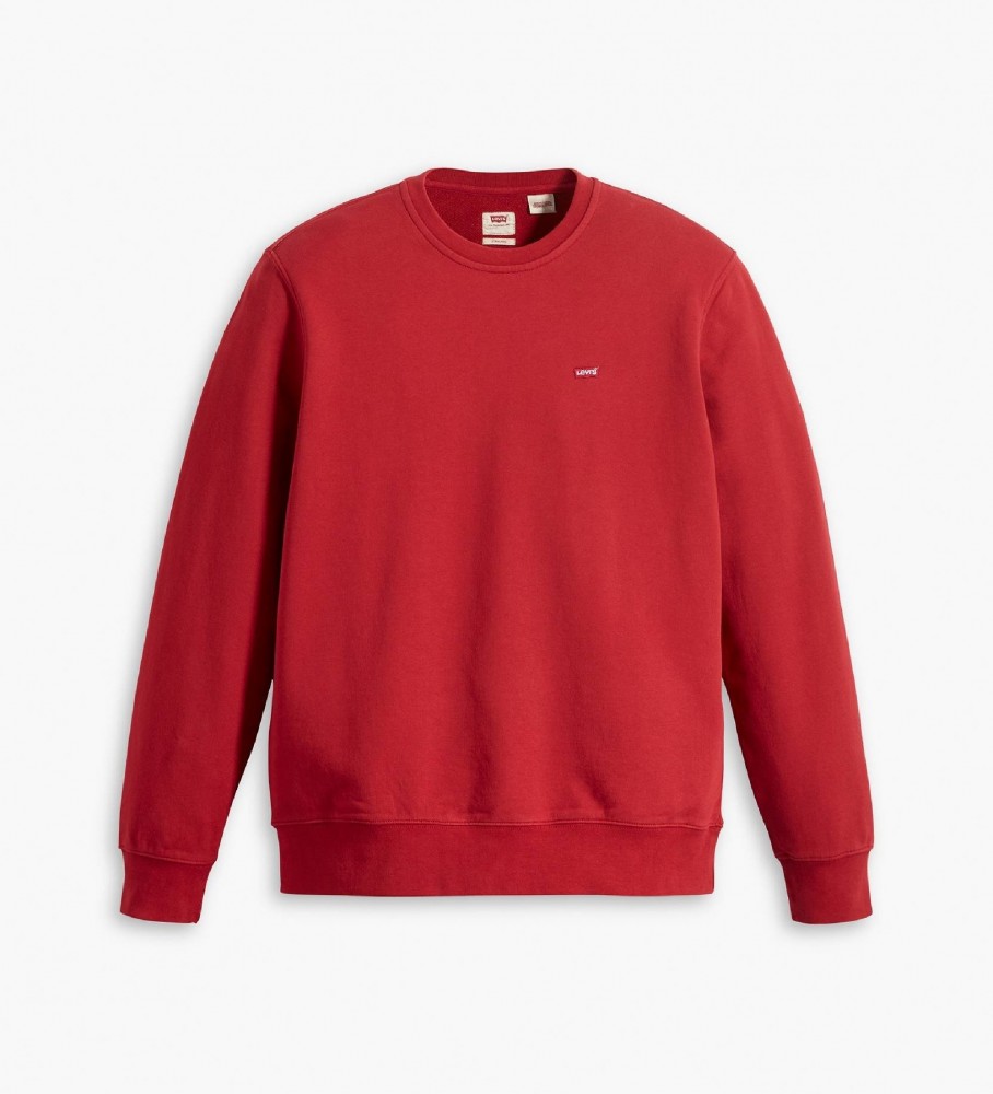 Moletom Levi's Original com gola redonda, vermelho
