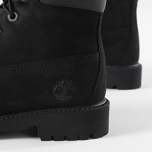 Boots Femme 6 Inch Waterproof Premium 12907 Black Nubuck