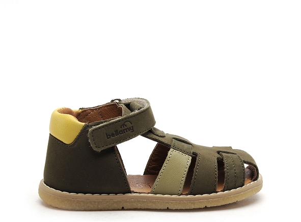 Bellamy nu pieds enfant bebe clovis kaki