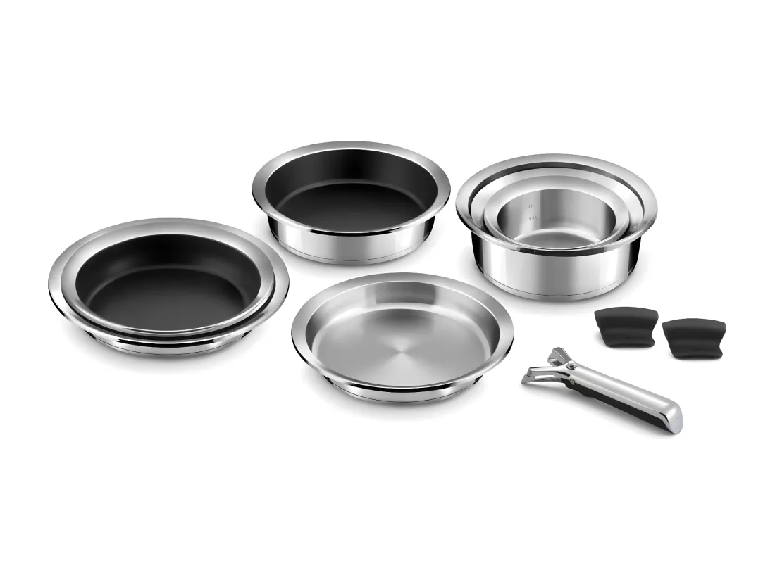 Ycône - Poêle 24cm inox finition miroir
