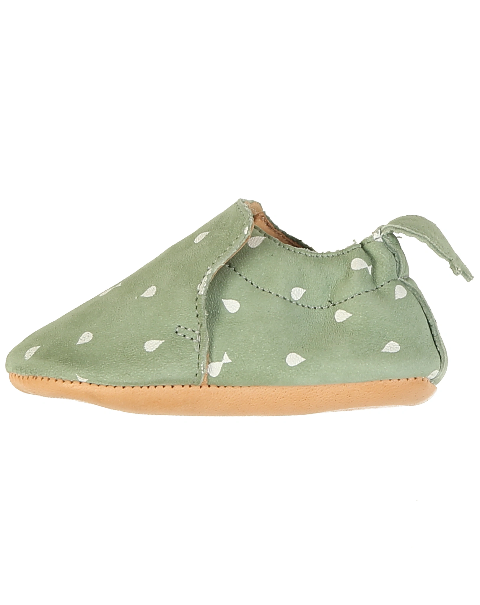 Krabbelschuhe BLUMOO GOUTTE in grüngrau