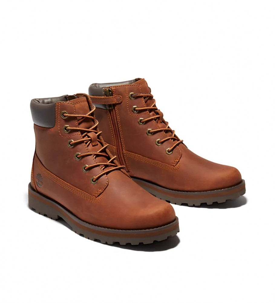 Botas Timberland Courma Kid em couro tradicional cor camelo