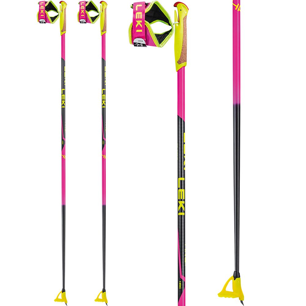 LEKI HRC Junior Langlaufstöcke Kinder neonpink