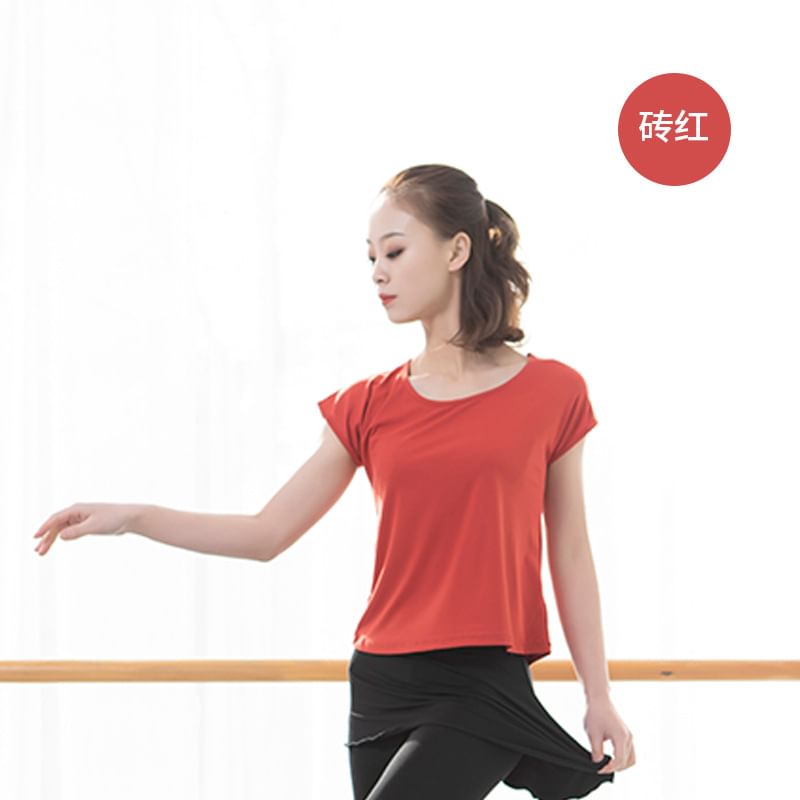 Cossita - Effen dans-T-shirt met korte mouwen
