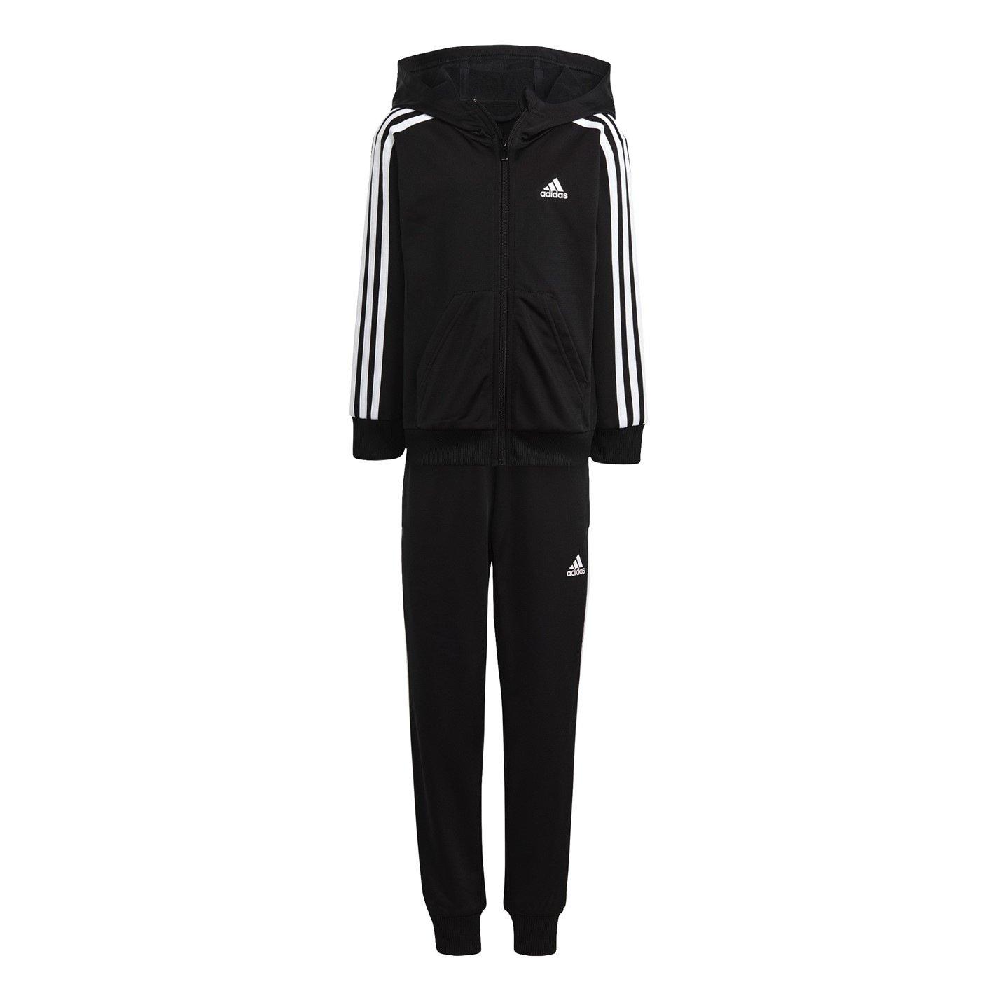 adidas 3 Stripe Poly Tracksuit