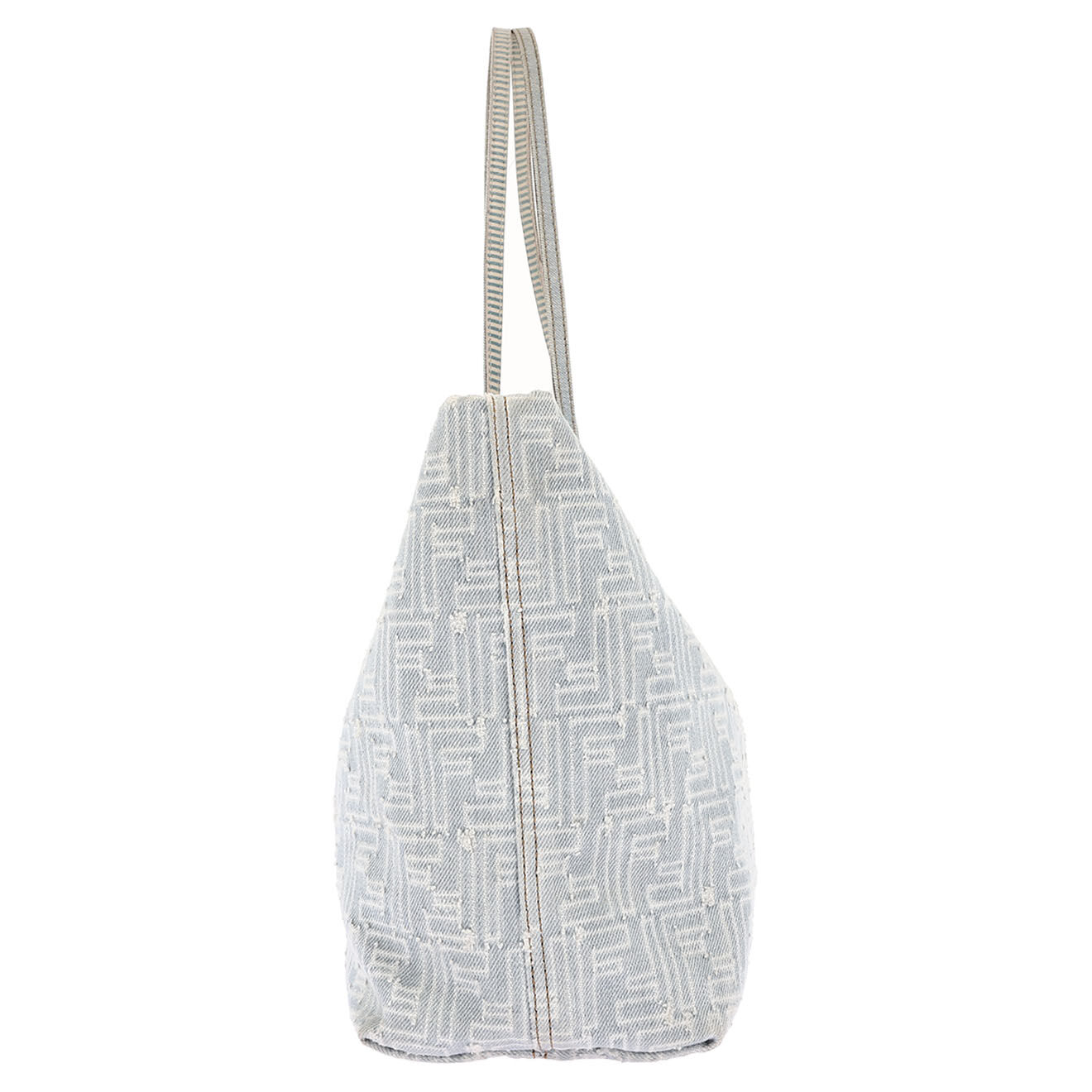 Fendi Sac cabas X Tote en vDenim bleu - Très bon état - L.35 cm