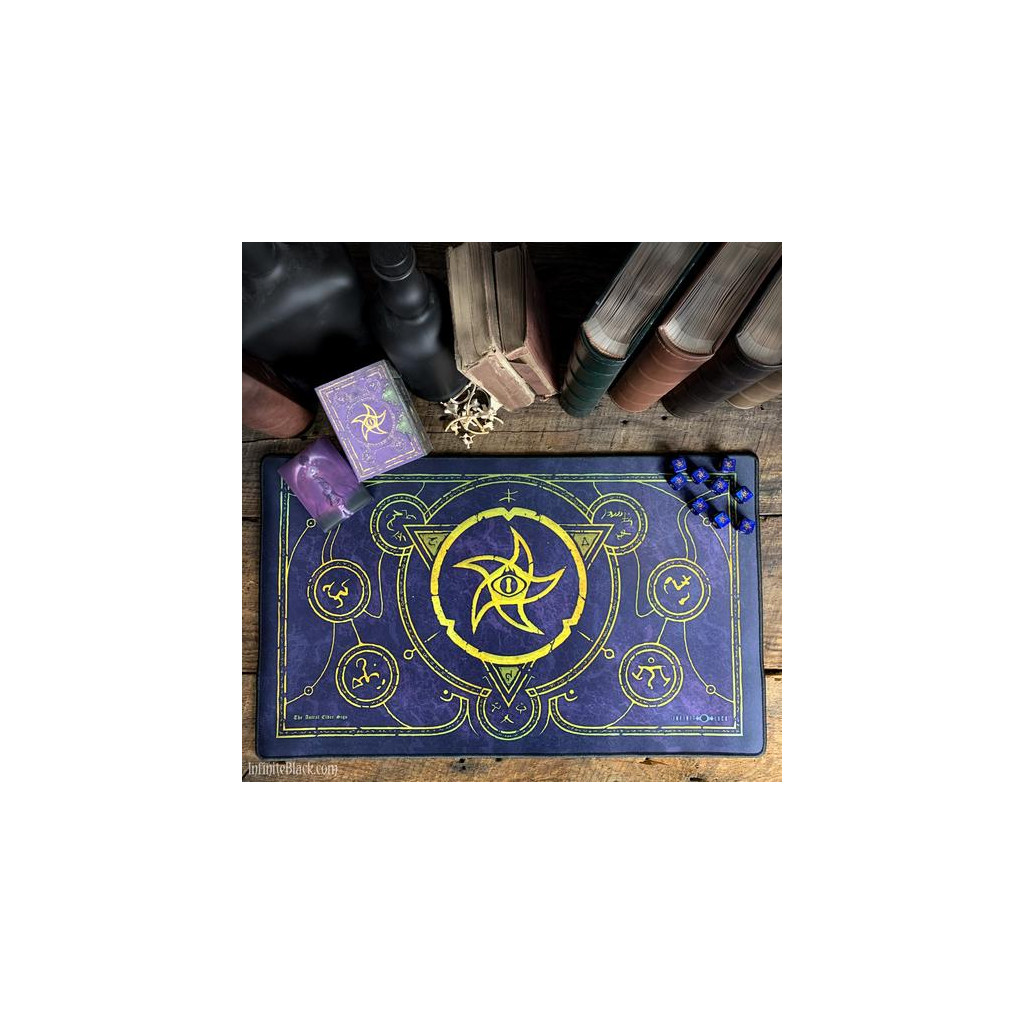 Playmat Infinite Black - The Astral Elder Sign Mystic Purple