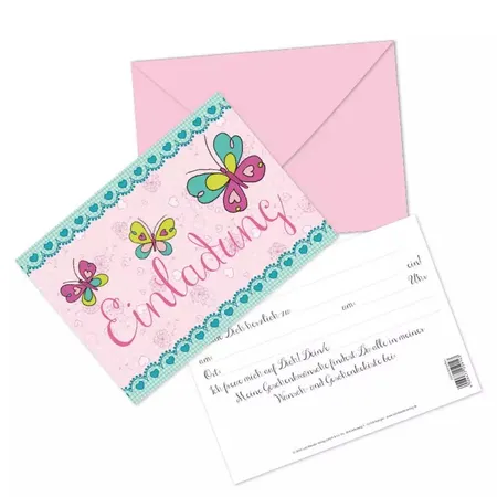Lutz Mauder Geschenkekisten-Karte TapirElla Butterflies