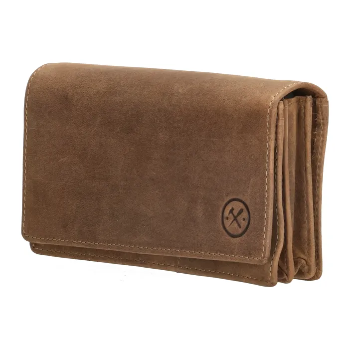 Hide & Stitches Idaho Portemonnee Bruin