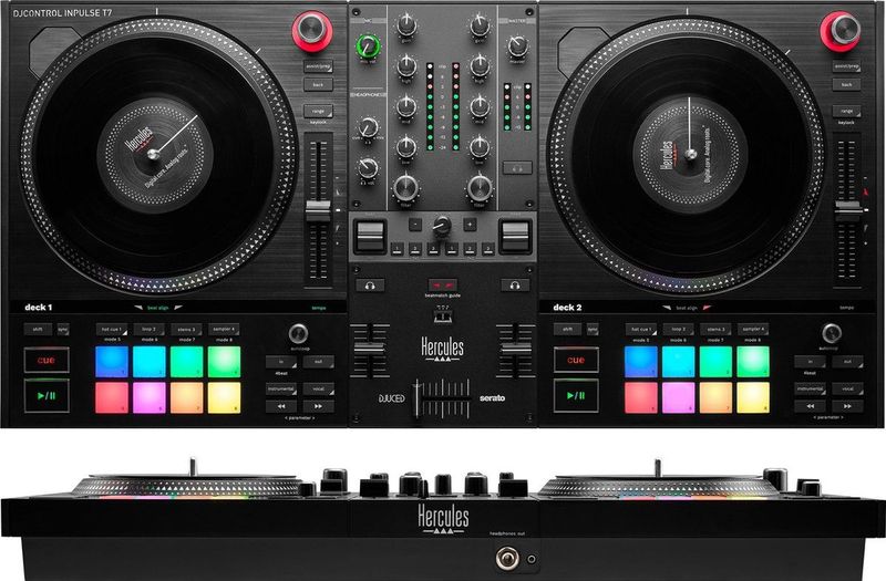 Hercules DJControl Inpulse T7 Zwart