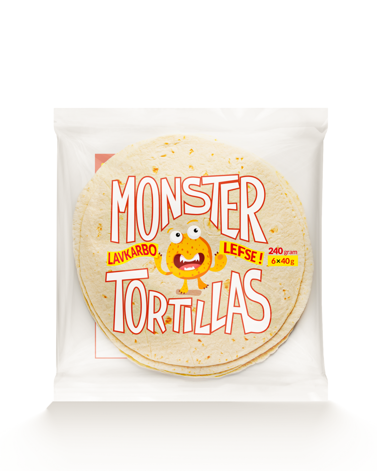 Monster Lavkarbo Tortillas (6 lefser)