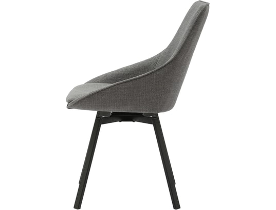 PRO LIVING - Chaise Lot de 2 C. Kizim pivotante gris clair