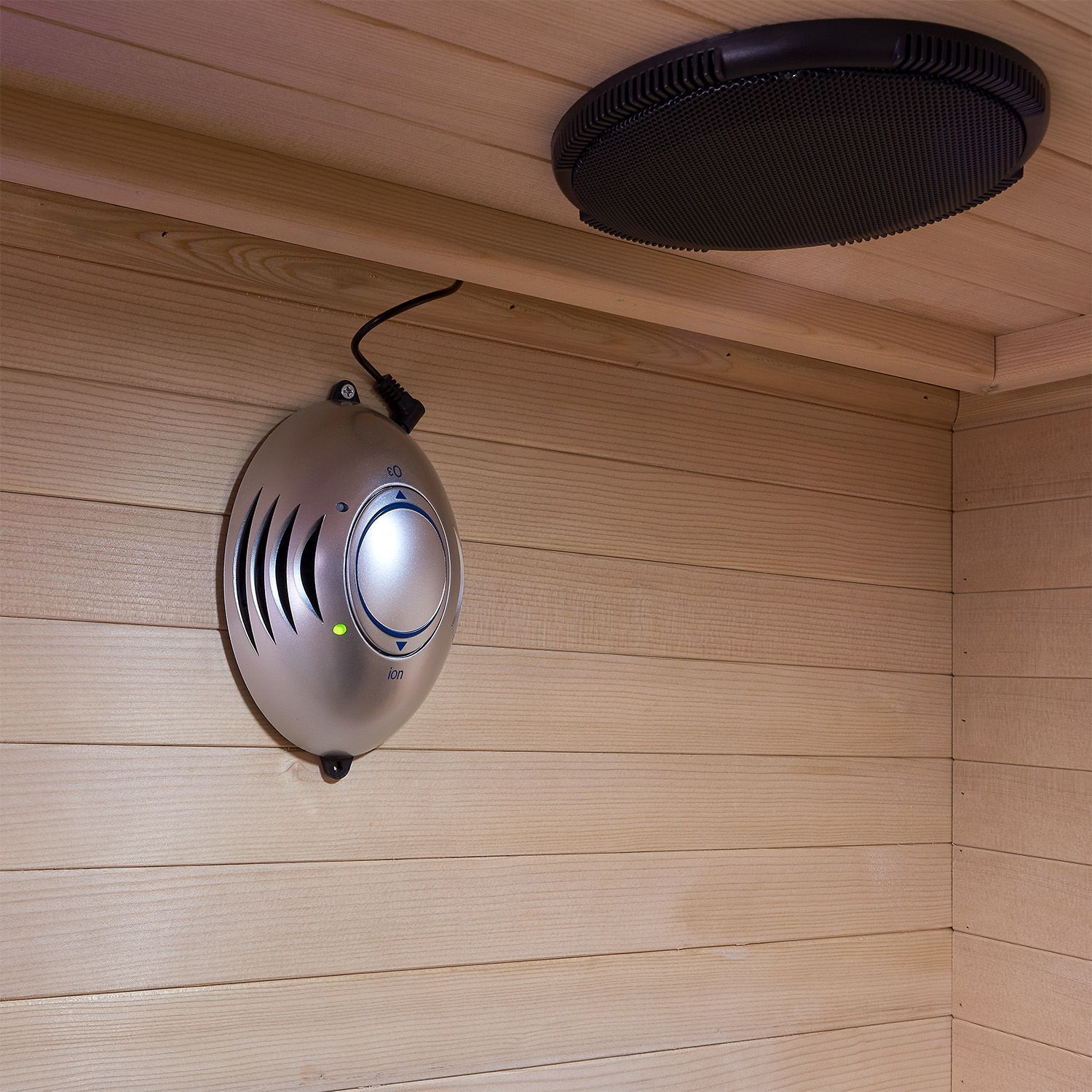 Artsauna Infrarotkabine Nyborg S120V Vollspektrumstrahler & Ambiente LED Beleuchtung – Kabine für 2