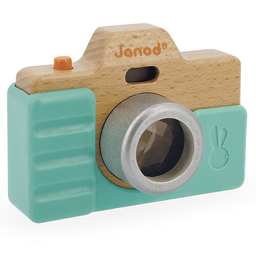 Janod fotocamera met geluid, flits en caleidoscoop - groen
