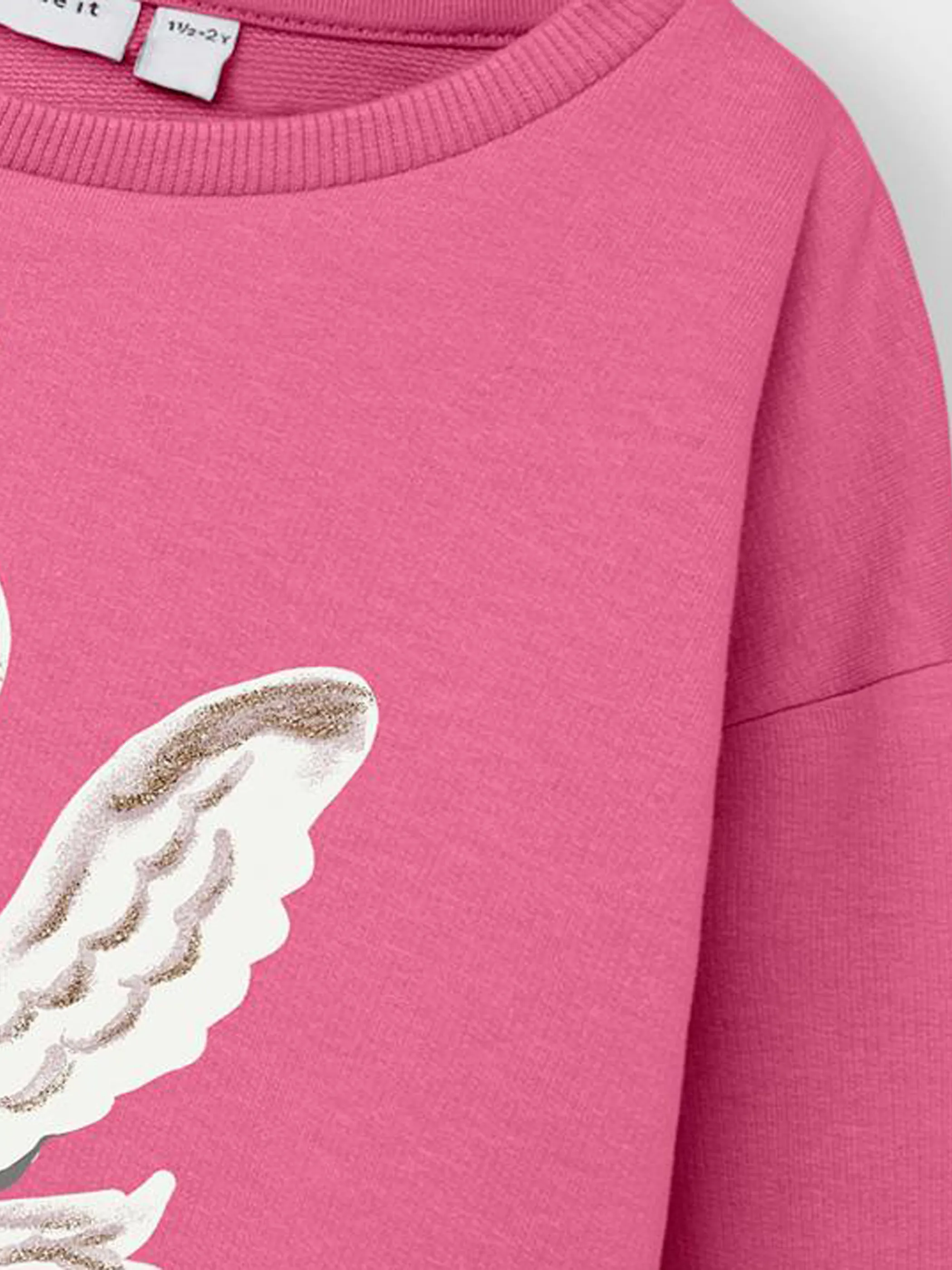 Mädchen Sweatshirt mit Glitzerprint