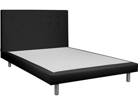 CONCEPT1 - Lit déco Cannes 160x200cm noir