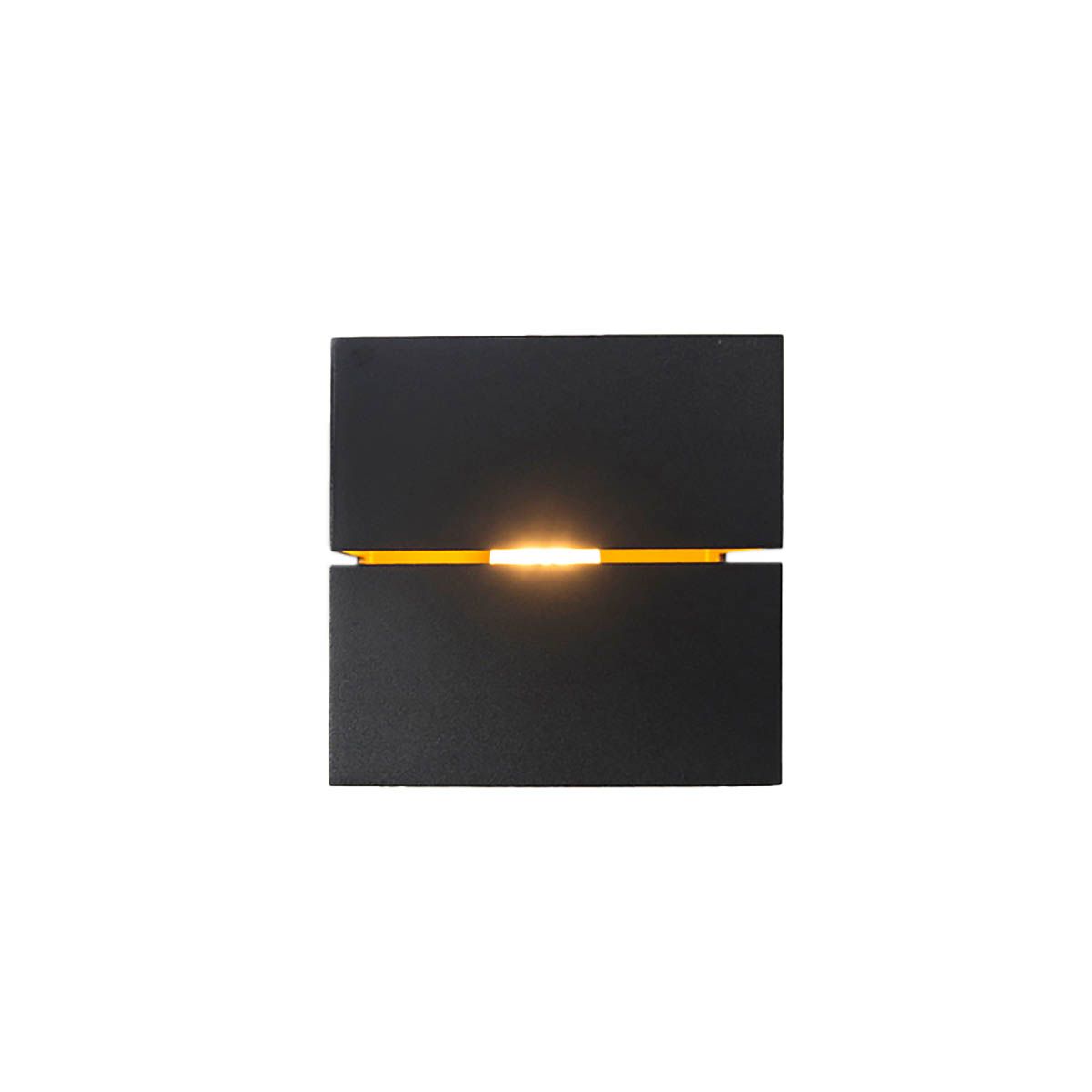 Smart wandlamp zwart met goud 9,7 cm incl. Wifi G9 - Transfer Groove